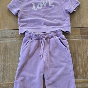 Cat & Jack Lavender And Green Matching Sets